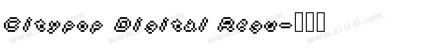 Citypop Digital Regu字体转换